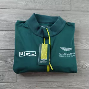 Aston Martin Formel 1 offizieller Team Midlayer 1/4 Reißverschluss Pullover Herren Größe XXL neu mit Etikett - Bild 1 von 14