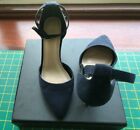 Carvela Kurt Geiger Shoes Size Uk5 Eu38 Navy Blue Suede 3" Heels