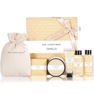 SPA Luxetique Bade Geschenkset Frauen – Vanille Pflege 6tlg. mit Tasche - Bild 1 von 16
