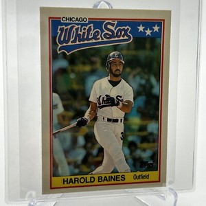 1988 Topps UK Minis TIFFANY Harold Baines Baseball Card #1 Mint FREE SHIPPING