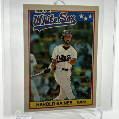 1988 Topps UK Minis TIFFANY Harold Baines Baseball Card #1 Mint FREE SHIPPING - Image 1 of 3
