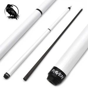 Carbon Fiber Pool Cue, RAVEN R2 White, 12.4mm, Pro-Taper, Radial, Soft Tip - Picture 1 of 9