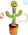 Dancing Cactus, Talking Cactus Toy, Cactus Plush, Repeat What You Say, Dancing &