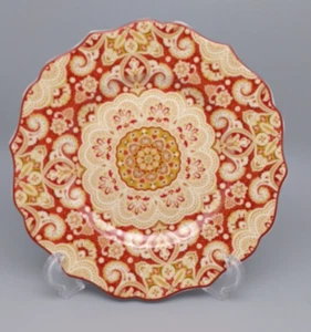Plato de ensalada de azafrán 222 Quinto Lyria 8,5" borde festoneado excelente - Imagen 1 de 5