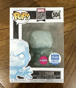 FUNKO 504 Iceman Funko Shop Exclusive Marvel 80 Years Flocked - Picture 1 of 6