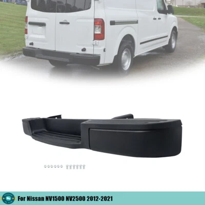 NI1102166 For Nissan NV1500 NV2500 2012-2021 Rear Bumper Black Steel W/o Holes - Image 1 of 4