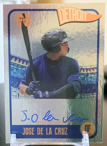 2020 Onyx Nimbus Baseball Jose De La Cruz Silver Auto #/325