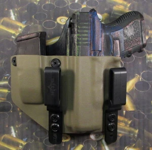 Hunt Ready Holsters: Glock 26/27/33 Kydex LH IWB Holster W Extra Mag Carrier - Picture 1 of 12