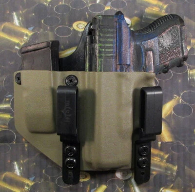 Fundas listas para cazar: funda Glock 26/27/33 Kydex LH IWB con soporte extra Mag Foto 1 de 4