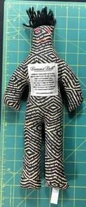 VTG Dammit Doll Black White Geometric 12" Classic Stress Relief Plush Gag Gift - Picture 1 of 5