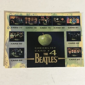 The Beatles Trading Card 1996 John Lennon Paul McCartney Checklists 4 - Picture 1 of 2