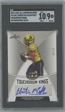 2014 LEAF US ARMY ALL AMERICAN BOWL CHRISTIAN MCCAFFREY AUTO #/25 SGC 9 / 10