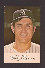 1971 New York Yankees Clinic Day Postcards FRITZ PETERSON No Creases Dexter Pres
