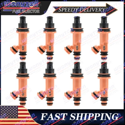 Juego (8) inyectores de combustible OEM Dens* 23250-50030 para Lexus 1998-2010 4,0 L 4,3 L V8 Foto 1 de 4