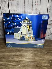 Holiday Time 2006 Blue Waters Collection- LOBSTER SHACK - Light Up & LED'S - NIB