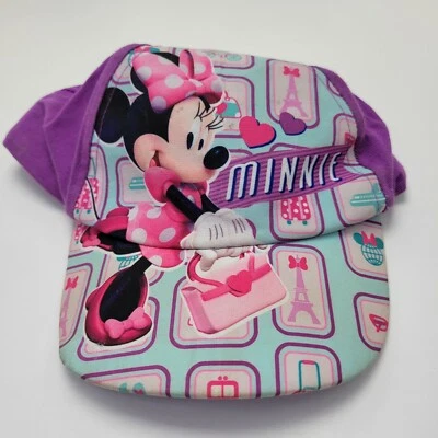 Minnie Mouse Disney Niñas Niños Pequeños Sombrero Gorra Púrpura Snapback P2D Foto 1 de 4