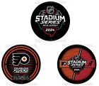 2024 NHL Stadium Series Philadelphia Flyers 3 Hockey Puck PKG. February 17, 2024