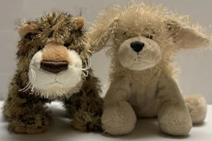 Ganz Webkinz Leopard HM031 Golden Retriever HM010 Plush Bundle No Codes - Picture 1 of 7