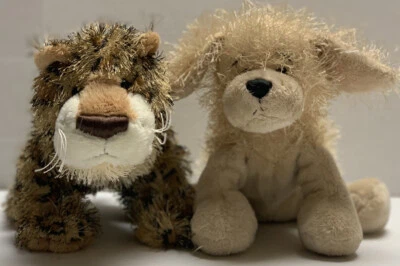 Ganz Webkinz Leopard HM031 Golden Retriever HM010 Plush Bundle No Codes - Image 1 of 4