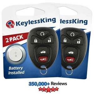 Fits 2006 2007 Chevrolet Monte Carlo Keyless Entry Remote Key Fob 15912860 2x - Picture 1 of 4