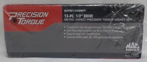 MAC Tools Precision Torque 13 Pc 1/2" Drive Metric Impact Socket Set SVPM136BRPT - Bild 1 von 2