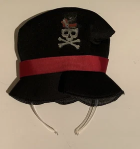 Pirate Hat Headband Skeleton Halloween Costume Black Hat New in Package - Picture 1 of 4