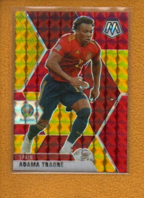 Adama Traore 2021 Panini Mosaic UEFA Euro Choice Red & Gold Prizm #162 /88 - Image 1 of 4