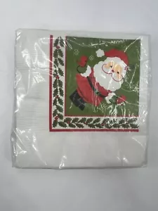 Tovaglioli da cocktail vintage Natale Babbo Natale Ambasciatore Bevanda Confezione da 15 - Foto 1 di 7