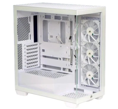 Corsair G80X BTF White ATX PC Case + Tempered Glass RGB Fans Included Never Used - Image 1 of 4