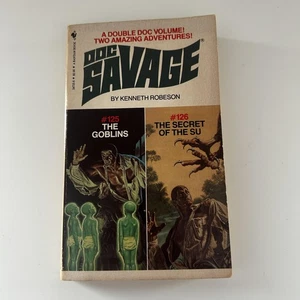 Vintage Doc Savage The Goblins Kenneth Robeson 1985 Sci-Fi Softcover Book - Imagen 1 de 20