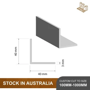 Aluminium Equal Angle Bar | 40mm*40mm*3mm | Grade 6060/T5 Edge Protectors - Picture 1 of 4