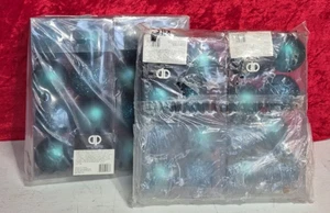 Christmas Baubles Shatterproof Teal Blue, Christmas Tree Decorations (pack 2) - Picture 1 of 7