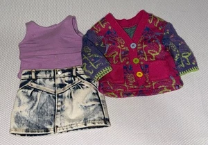 American Girl Courtney Moore Partial Meet Outfit And Cardigan Sweater See Photos - Picture 1 of 8