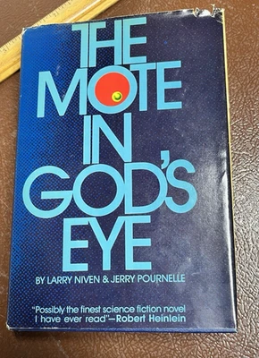 The Mote in God's Eye Niven Pournelle 1974 Book Club Edition HC/DJ Foto 1 de 4