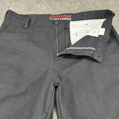 VINTAGE Dickies Pants Mens 34x32 Black Double Knee Durable Workwear Baggy Y2K - Image 1 of 4