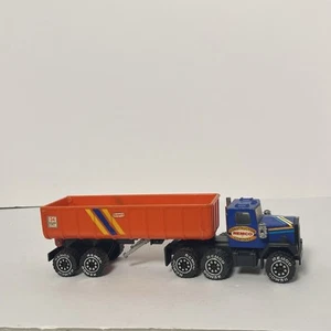 Vintage 1986 Remco Construction Company Semi Truck W/ Dumping Trailer Ships Fast - Picture 1 of 19