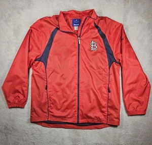 Reebok St Louis Cardinals Herren Gr. XL Windbreaker Jacke rot Mesh Liner - Bild 1 von 18