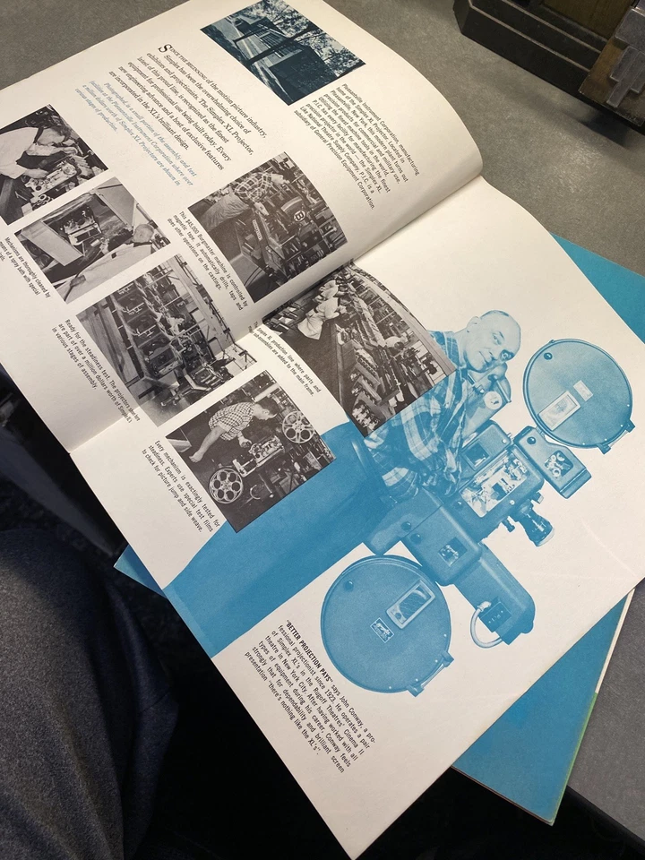 **NUEVAS FOTOS 4 SIMPLEX XL 35MM 70MM PROYECTOR DE PELÍCULAS CATÁLOGO UNIDAD EN TEATRO  Foto 1 de 4
