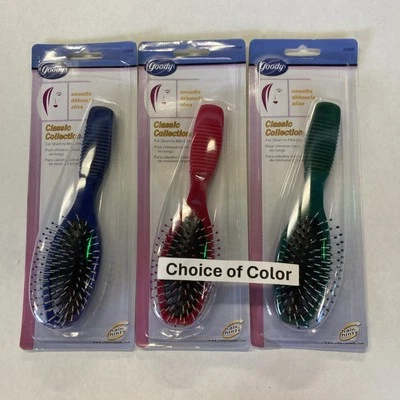 Goody 6.5" Cepillo Colección Clásico para Corto - Largo Medio Nuevo de Lote Antiguo Elección de Colores Foto 1 de 4