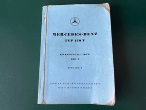 Mercedes Benz 170 V Ersatzteile Ersatzteilliste 136 Katalog Werkstatthandbuch - Bild 1 von 11