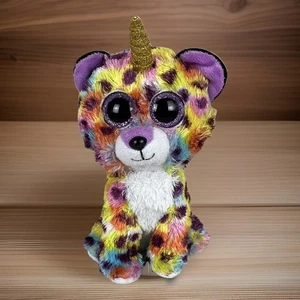Ty Beanie Boos GISELLE Cheetah Unicorn Plush TY Stuffed Animal Toy TYSILK - Picture 1 of 9