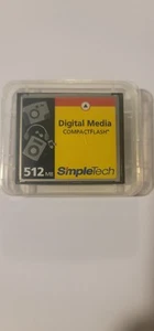 Simple Tech Digital Media 512MB Compact Flash Card Camera Memory. Pre-owned. - Picture 1 of 2
