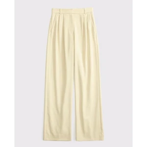 Abercrombie & Fitch A&F Sloane Tailored Wide Leg Pant size 25 0S Yellow - Picture 1 of 8