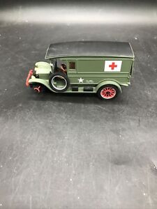1920 White Van (US Army) Diecast. Free Shipping!! Pre Owned!! *Missing Tire!!!!*