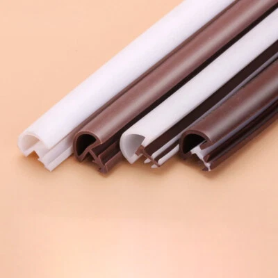 1M Wooden Door Seals Sealing Strips Rubber Frame Protect Gasket Draught Excluder - Image 1 of 4