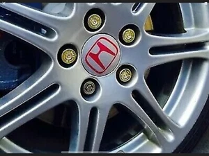 Wheel Nut Covers x20 Fancy Black Shotgun Cartridge Modified Car Show Ford VW - Picture 1 of 5