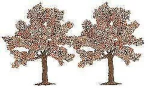 Blooming Trees 45mm high (Pack of 2) N/TT Gauge Busch 6623 - Picture 1 of 1