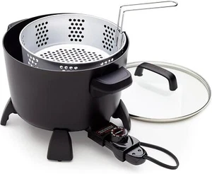 12" Electric Skillet Bundle with 8-Quart Multi-Cooker, Steamer and Deep Fryer - Picture 1 of 7
