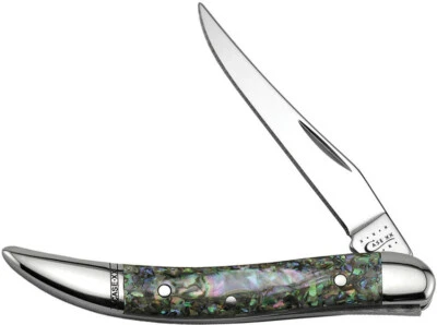 Case Cutlery XX Small Texas Toothpick Abalone 810096 Folding Pocket Knife 12002 - Image 1 of 4