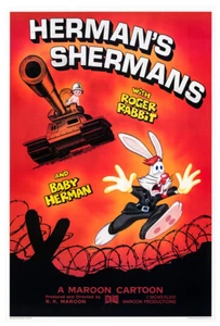 Hermans Sherman- Roger Rabbit - 1988 - Disney Classic Cartoon - Movie Poster - Picture 1 of 6